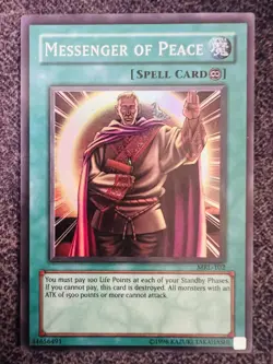 Yugioh Messenger Of Peace MRL-102 Super Rare Unlimited Edition NM - Image 1