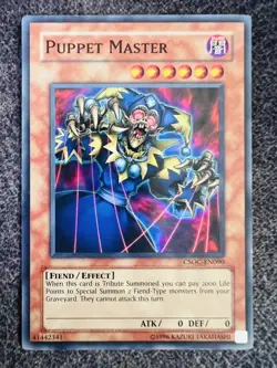 Yugioh Puppet Master CSOC-EN090 Super Rare Unlimited Edition NM - Image 1