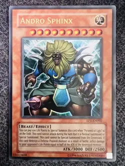 Yugioh Andro Sphinx EP1-EN002 Ultra Rare Unlimited Edition NM - Image 1