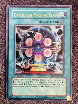 Yugioh Dangerous Machine Type-6 LODT-EN096 1st Edition Ultra Rare Lightly Played - Image 1