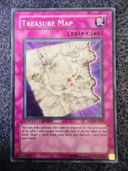 Yugioh Treasure Map DPK-ENSE2 Secret Rare Limited Edition Lightly Played - Image 1
