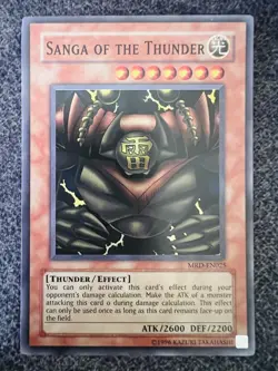 Yugioh Sanga of the Thunder MRD-EN025 Super Rare Unlimited Edition NM - Image 1
