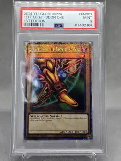 Yu-Gi-Oh! MP24 Left Leg Forbidden One 1st Edition PSA 9 - Image 1