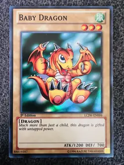 Yugioh Baby Dragon LCJW-EN006 Super Rare 1st Edition NM - Image 1