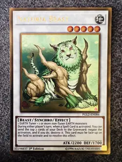 Yugioh Naturia Beast PGL2-EN086 Gold Rare 1st Edition NM - Image 1