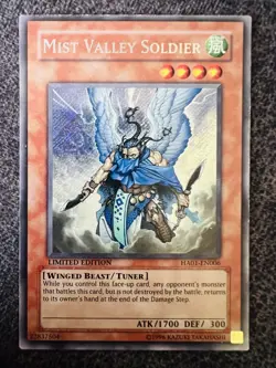 Yugioh Mist Valley Soldier HA01-EN006 Limited Edition Secret Rare NM - Image 1