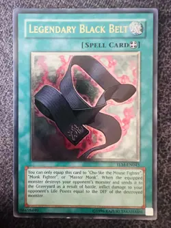 Yugioh Legendary Black Belt TLM-EN045 Ultimate Rare Unlimited Edition NM - Image 1