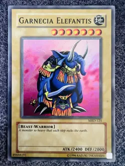 Yugioh Garnecia Elefantis MRD-125 Super Rare Unlimited Edition NM/LP - Image 1
