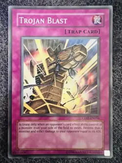Yugioh Trojan Blast CDIP-EN056 Super Rare Unlimited Ediiton NM - Image 1