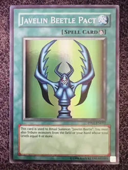 Yugioh Javelin Beetle Pact PP01-EN012 Super Rare Unlimited EditionNM - Image 1