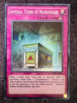Yugioh Imperial Tombs of Necrovalley MP14-EN235 Secret Rare 1st Edition NM - Image 1