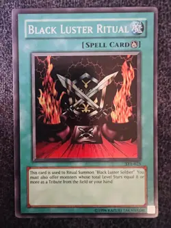Yugioh Black Luster Ritual SYE-025 Super Rare Unlimited Edition NM - Image 1