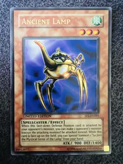 Yugioh Ancient Lamp SP2-EN001 Ultra Rare Limited Edition Near Mint - Image 1