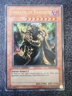 Yugioh Invader of Darkness TLM-ENSE1 Ultra Rare Limited Edition NM - Image 1
