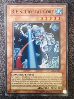 Yugioh B.E.S. Crystal Core CRV-EN021 Super Rare Unlimited Edition NM - Image 1