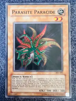 Yugioh Parasite Paracide PSV-003 Super Rare Unlimited Edition NM - Image 1