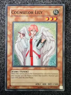 Yugioh Counselor Lily TDGS-EN081 Super Rare Unlimited Edition NM - Image 1