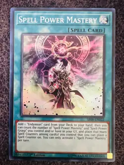 Yugioh Spell Power Mastery SR08-EN022 Super Rare 1st Edition NM - Image 1
