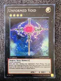 Yugioh Unformed Void NUMH-EN049 Super Rare 1st Edition NM - Image 1