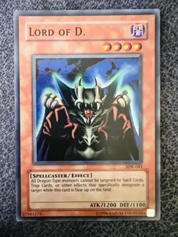 Yugioh Lord of D. SDK-041 Super Rare Unlimited Edition NM - Image 1