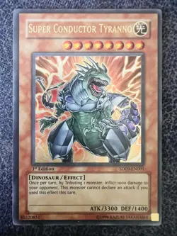 Yugioh Super Conductor Tyranno SD09-EN001 Ultra Rare 1st Edition NM - Image 1