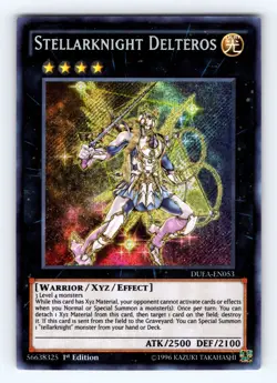 Yugioh Stellarknight Delteros DUEA-EN053 1st Edition Secret Rare Holo - NM ?? - Image 1