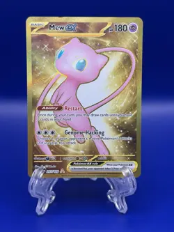 Pokemon TCG Mew EX Metal Gold NM 205/165 Scarlet & Violet 151 Promo Card - Image 1