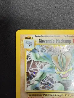GIOVANNI’S MACHAMP GYM HEROES HOLO 6/132 (NM/VLP) POKEMON TCG CARD - Image 3