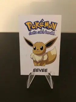 Pokemon EEVEE #133 White Paper Card Collectibles Nintendo 1998 - Image 1
