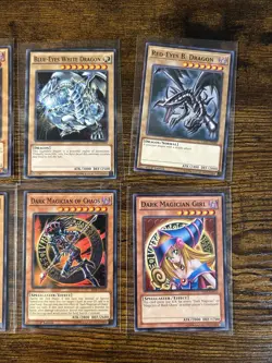 Yu-Gi-Oh Vintage Non Holo 8 Card Lot Kuriboh, Blue Eyes, Red Eyes, Dark Magician - Image 3