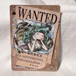 One Piece Card OP-01-098 BOA SANDERSONIA Wanted Poster Rare TCG - Image 1