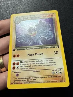 Dark Machamp 10/82 1st Edition Holo 1999-2000 Team Rocket Pokemon Card NM - Image 3