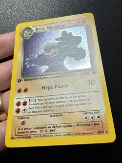Dark Machamp 10/82 1st Edition Holo 1999-2000 Team Rocket Pokemon Card NM - Image 4
