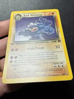 Dark Machamp 10/82 1st Edition Holo 1999-2000 Team Rocket Pokemon Card NM - Image 5