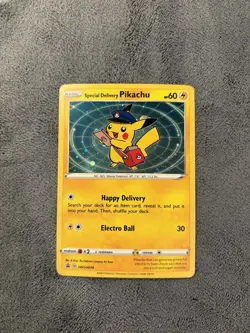 Special Delivery Pikachu SWSH074 SWSH: Sword & Shield Promo Cards Holo - Image 1