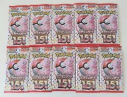 Pokemon Card 151 Scarlet & Violet Booster Pack sv2a Japanese Sealed 10 Packs - Image 1