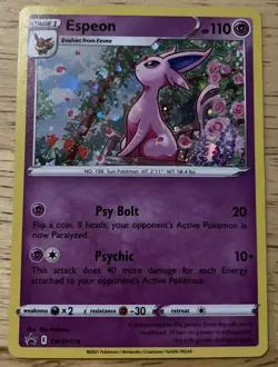 Pokemon TCG Espeon SWSH174 Promo Holo Card - - Image 1