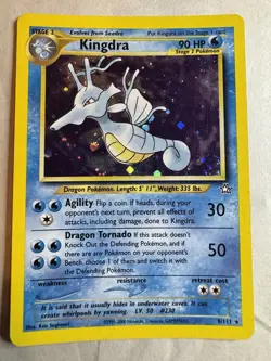 Kingdra Holo Rare 8/111 - Neo Revelation Pokemon Card - WOTC 2000 - Image 1