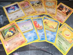 Neo Destiny 10 Card Lot Porygon, Sunflora, Slugma, Octillery, Machop Pokemon HP - Image 2