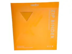 Vault X 12 Pocket Exo-Tec Zip Binder Neon Orange Holds 480 Cards VaultX In Hand - Image 1