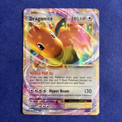 Pokemon XY Evolutions Dragonite EX Rare 72/108 Holo Card 2016 - NM - Image 1