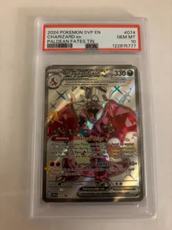 Charizard ex 074 Sv: Scarlet & Violet Promo Cards Holo psa 10 - Image 1