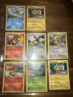 Pokemon TCG Pikachu, Squirtle, Build-A-Bear Workshop Promo Sealed Lot Of 8 Cards - Image 1