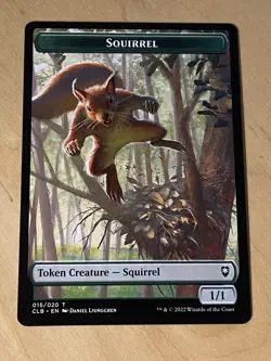 MTG Squirrel Token Commander Legends: Battle for Baldur's Gate NM English - Image 1