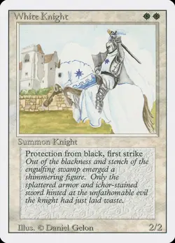 MTG White Knight ** Revised Edition ** English (LP) - Image 1