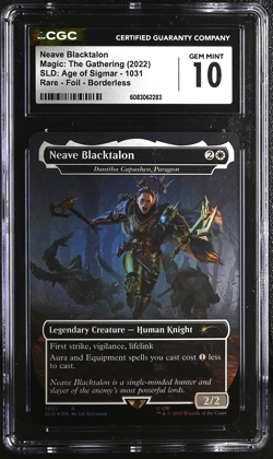 DANITHA CAPASHEN, PARAGON Secret Lair Foil Neave Blacktalon CGC 10 MTG - Image 1