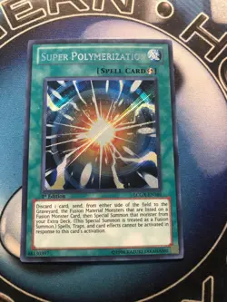 *** SUPER POLYMERIZATION *** 1ST EDITION SECRET RARE (LP) LCGX-EN101 YUGIOH! - Image 1