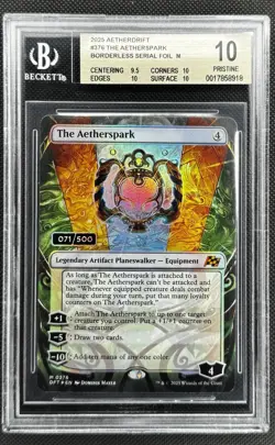 Magic The Gathering - Aetherspark SERIALIZED - BGS Grade 10 Aetherdrift #71/500 - Image 1