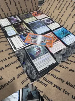 ??17lbs+ 4200+ UNSEARCHED Magic The Gathering Bulk Lot LP/NM w/ Rares & Foils? - Image 1