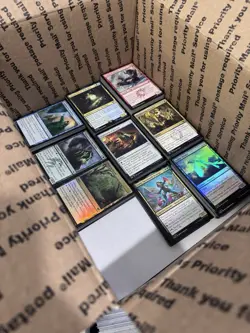 ??17lbs+ 4200+ UNSEARCHED Magic The Gathering Bulk Lot LP/NM w/ Rares & Foils? - Image 3